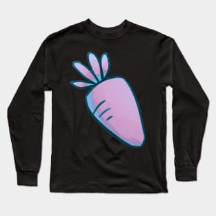 Vaporwave Carrot (Big; Center) Long Sleeve T-Shirt